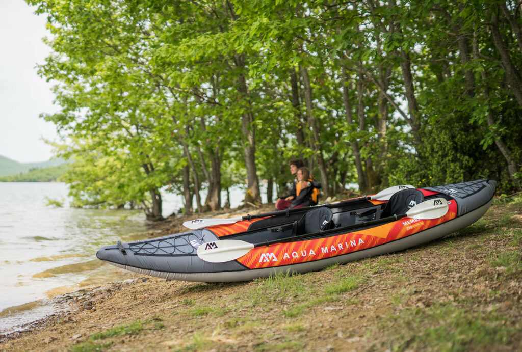 Kayak Aqua Marina Memba ME-390 - Kayak Gonflable - 2 Personnes - Set Complet - Débutants